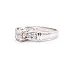 18k White Gold 1.2ctw Princess Cut Diamond Ring