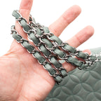 Chanel Lambskin Lady Quilted Graphic Single Flap Mint Color Handbag