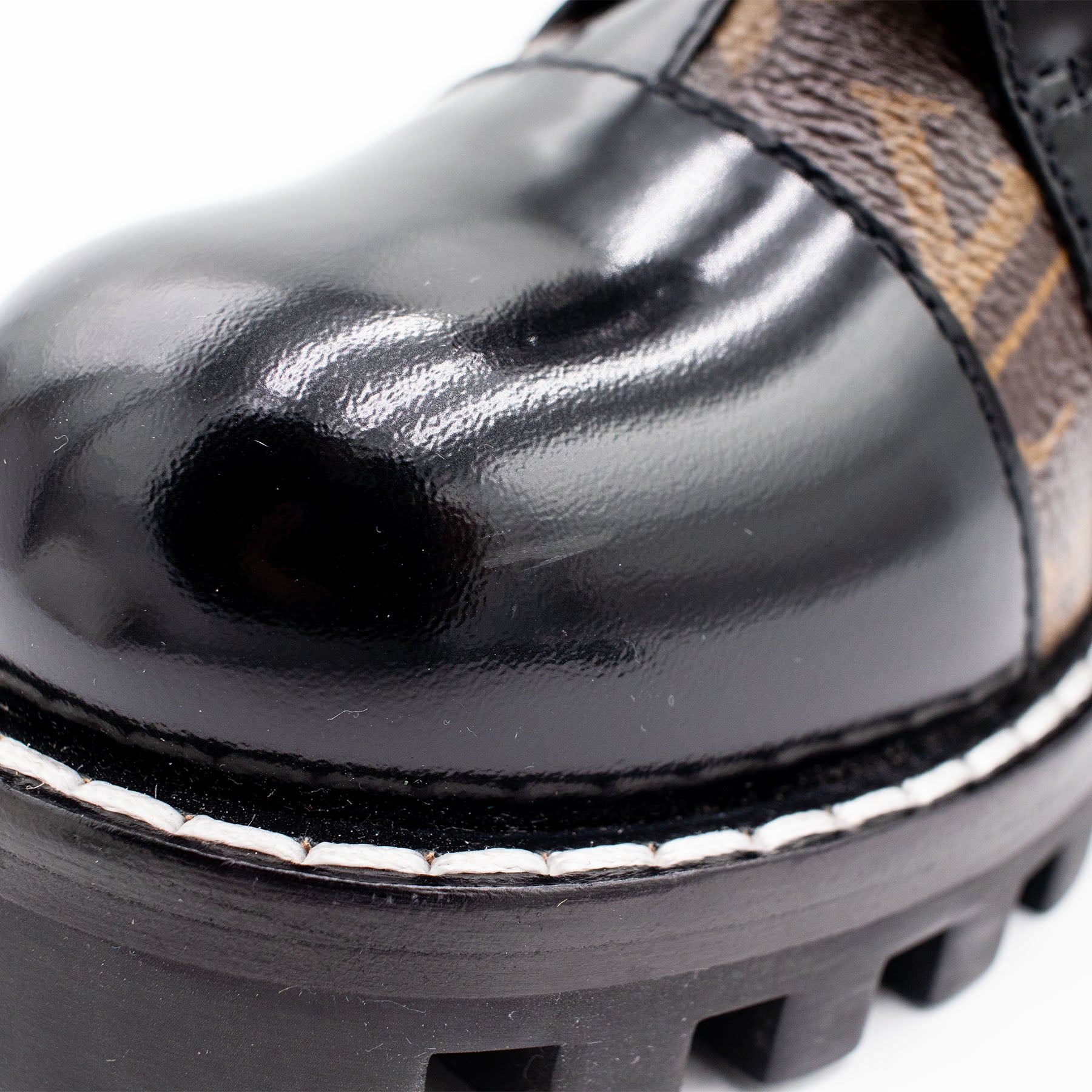 Louis Vuitton Star Trail Ankle Monogram Canvas Leather Heel Boots