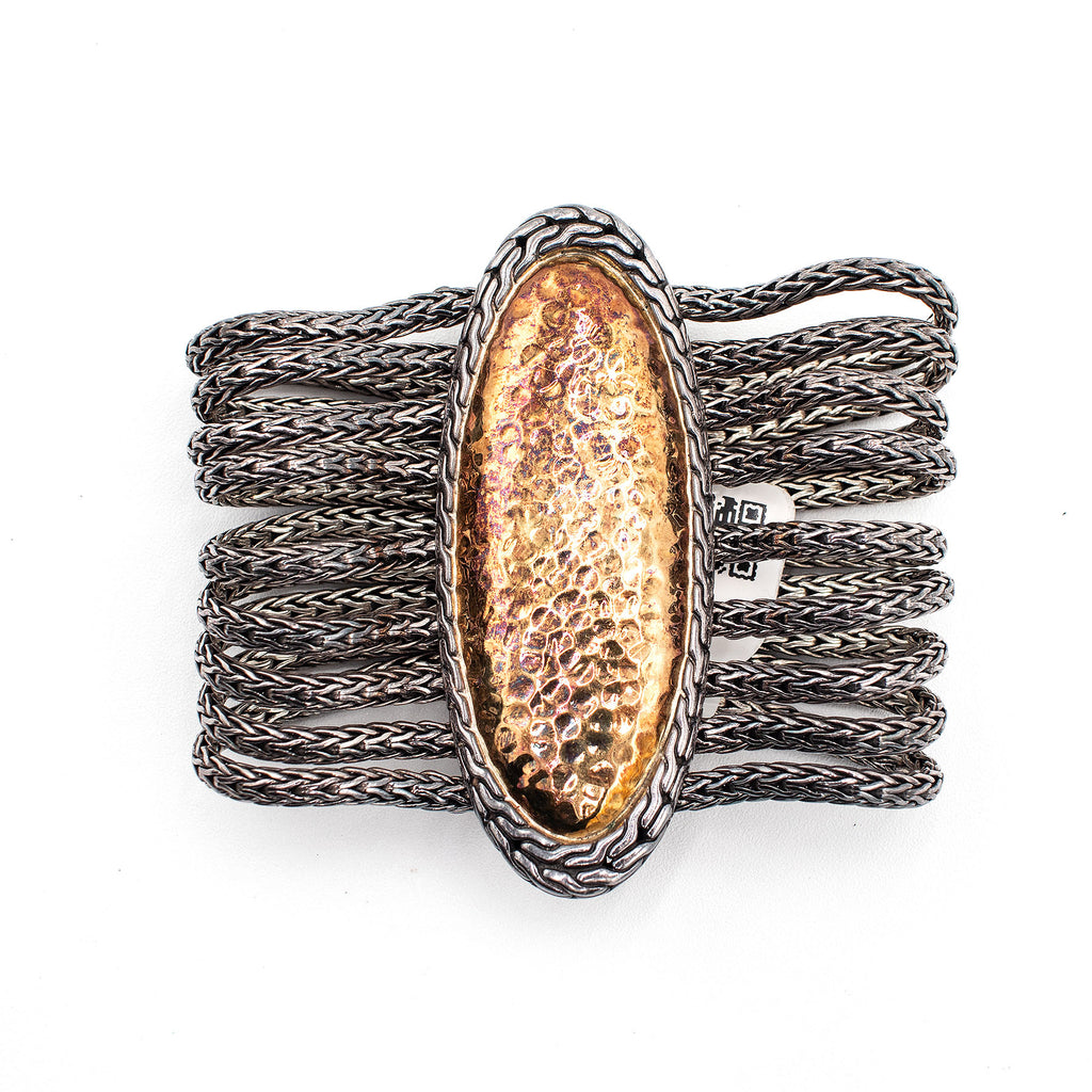 John Hardy 22k Sterling Silver Palu Strand Bracelet