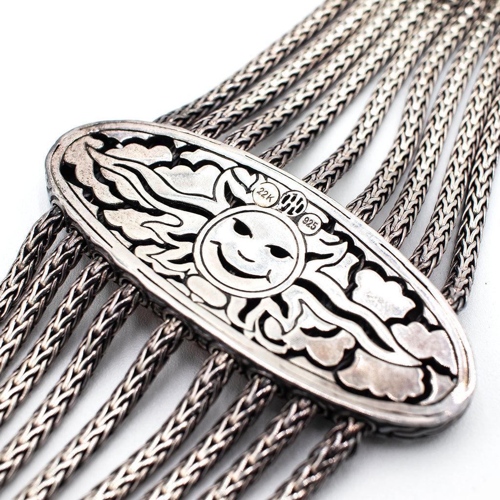 John Hardy 22k Sterling Silver Palu Strand Bracelet