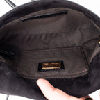 FENDI Patent Black Leather Clutch Handbag