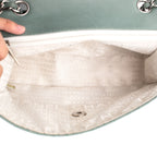 Chanel Lambskin Lady Quilted Graphic Single Flap Mint Color Handbag