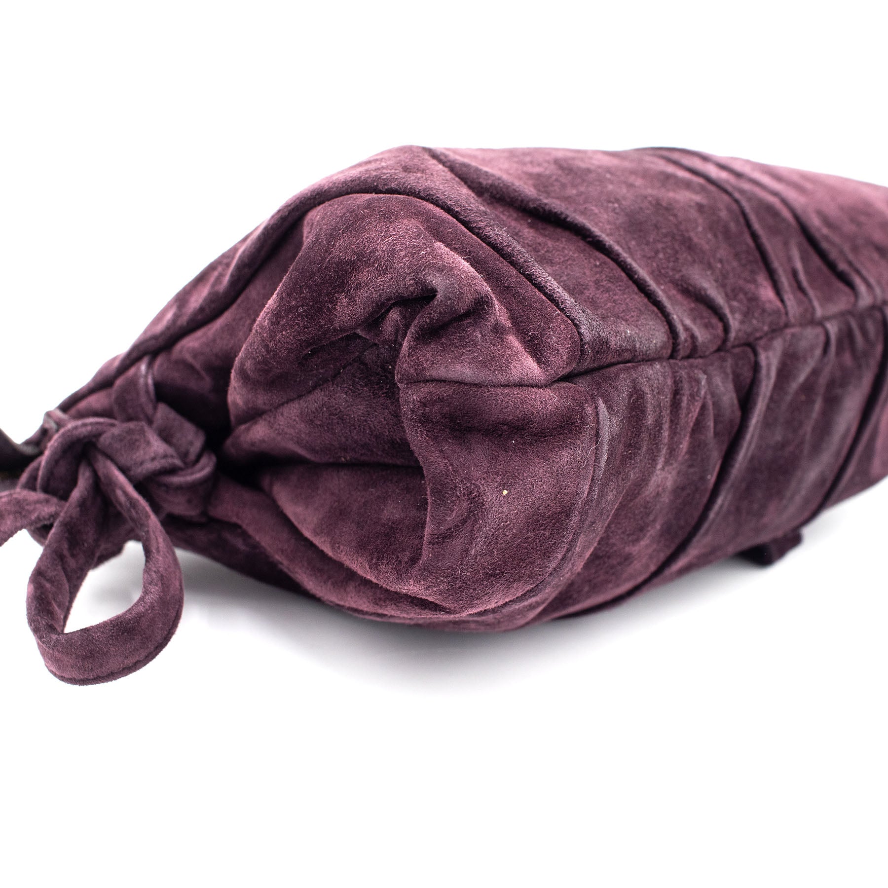 Gucci Hysteria Patent Grape Suede Clutch Handbag