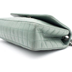 Chanel Lambskin Lady Quilted Graphic Single Flap Mint Color Handbag
