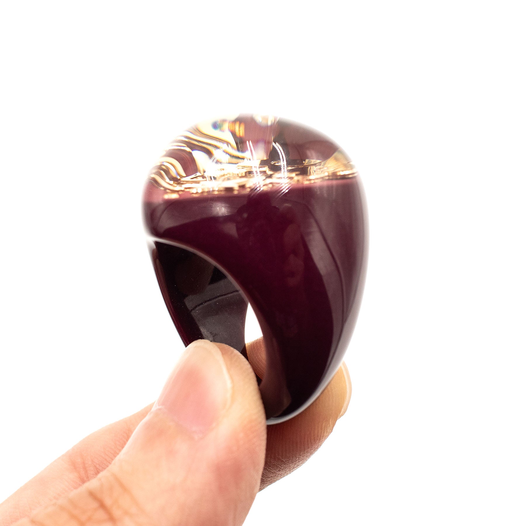 Louis Vuitton Heart Resin Monogram Ring