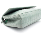 Chanel Lambskin Lady Quilted Graphic Single Flap Mint Color Handbag