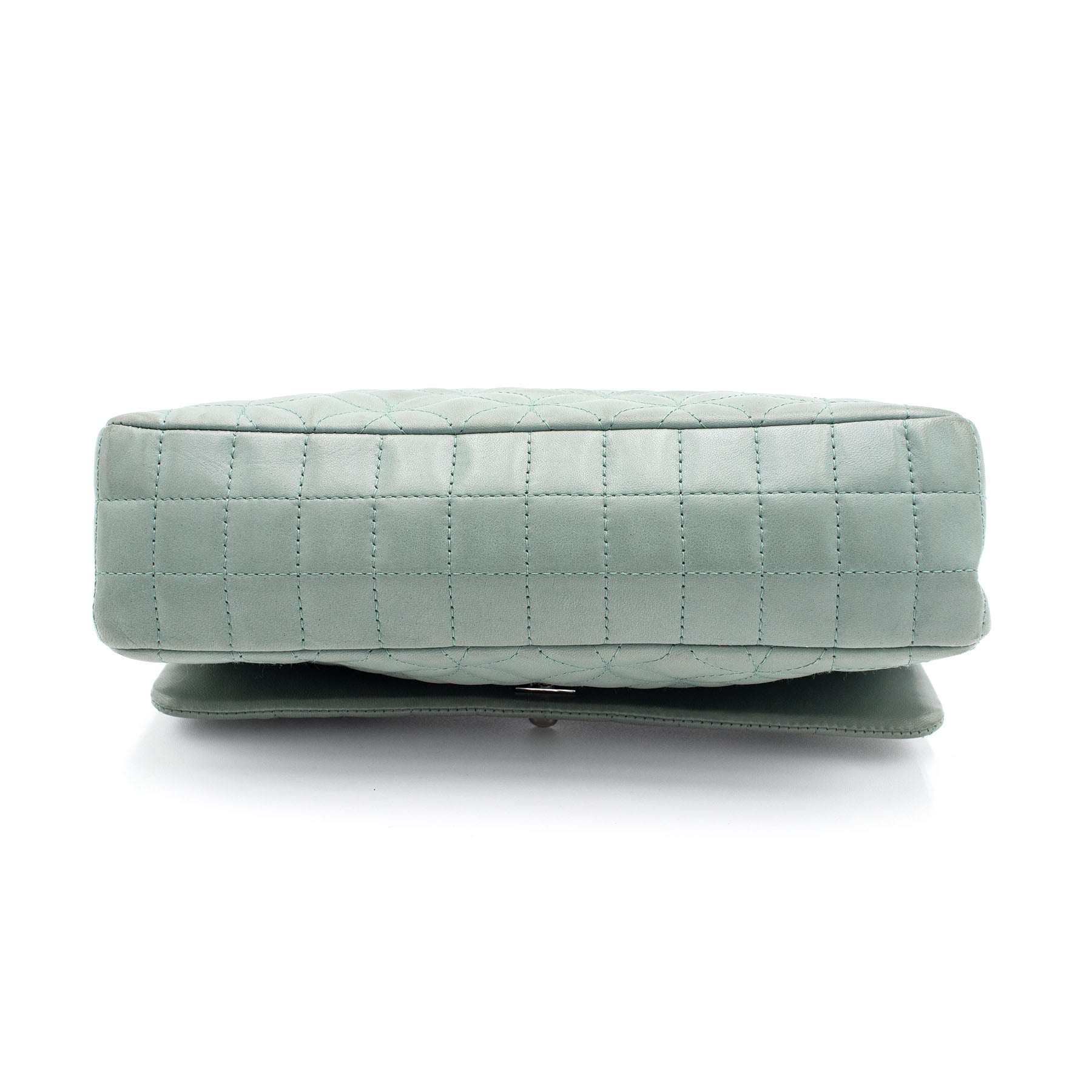 Chanel Lambskin Lady Quilted Graphic Single Flap Mint Color Handbag