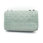 Chanel Lambskin Lady Quilted Graphic Single Flap Mint Color Handbag