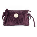 Gucci Hysteria Patent Grape Suede Clutch Handbag