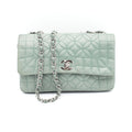 Chanel Lambskin Lady Quilted Graphic Single Flap Mint Color Handbag