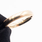 14k Yellow Gold 4mm Mens Wedding Band With Inner Phrase