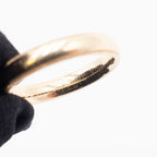 14k Yellow Gold 4mm Mens Wedding Band With Inner Phrase