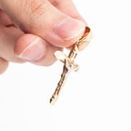 10k Yellow Gold Jesus Christ Cross Medium Pendant