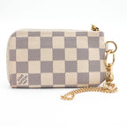 Louis Vuitton Damier Azur Coin Wallet with Keychain & Dustbag