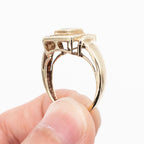 14k Yellow Gold 0.65ctw Princess & Round Cut Diamond Ring