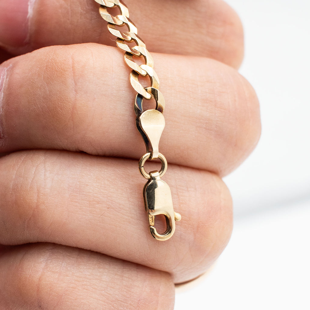 10k Yellow Gold 20 inch Curb Link Chain Necklace