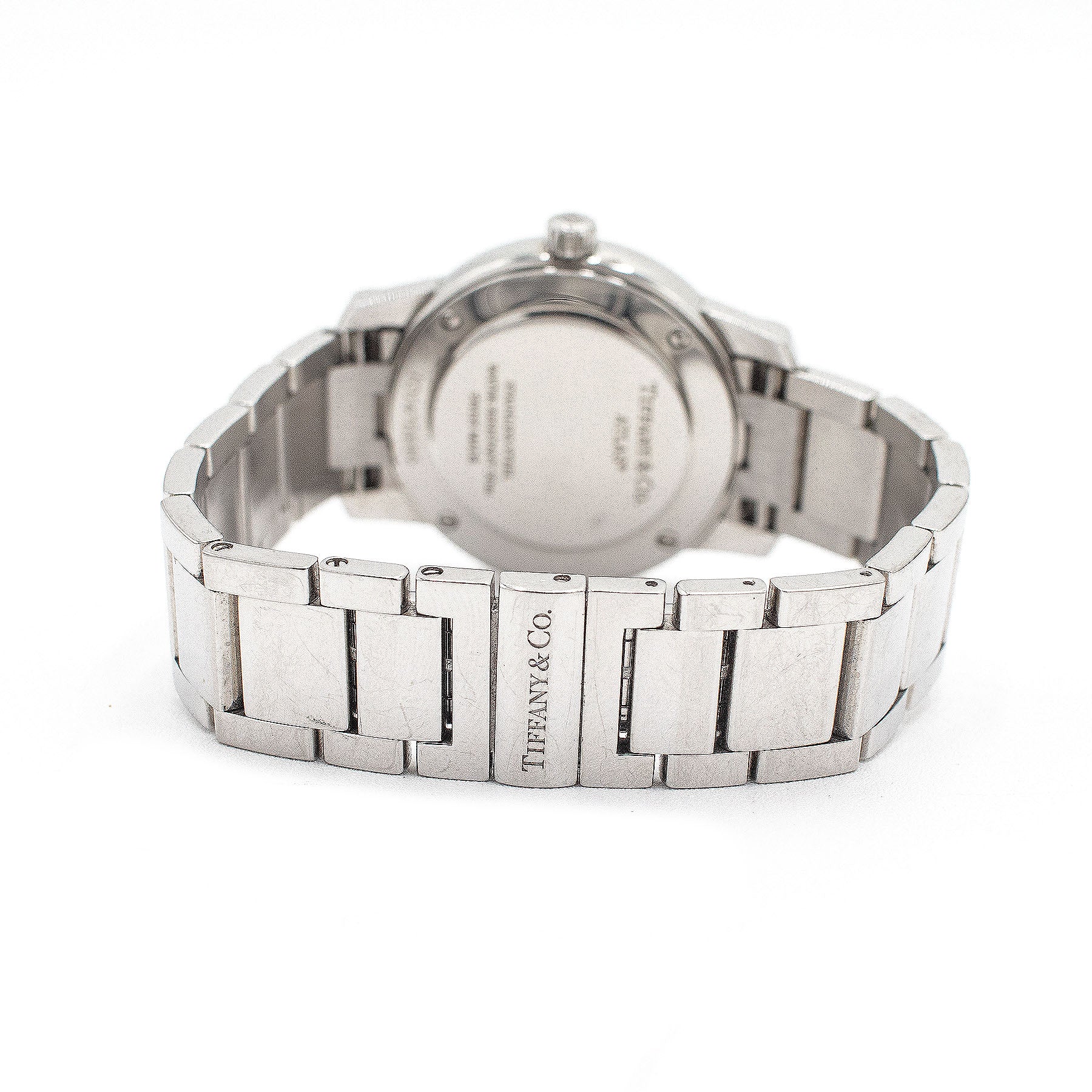 Tiffany & Co. Atlas Stainless Steel Pink Dial Ladies Watch