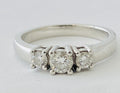 Three Stone Platinum Diamond Ring
