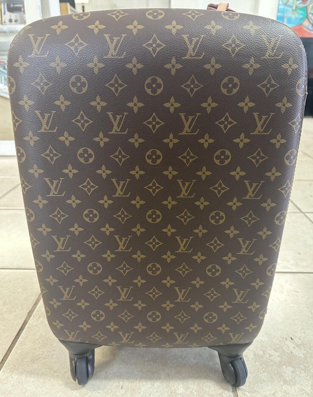 Louis Vuitton Monogram Zephyr 55 Rolling Travel Luggage Bag (Read Description)