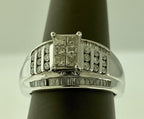 10KT White Gold Diamond Engagement Ring