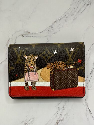 Louis Vuitton Limited Edition Leopard Portefeuille Victorine Wallet W/ Dustbag