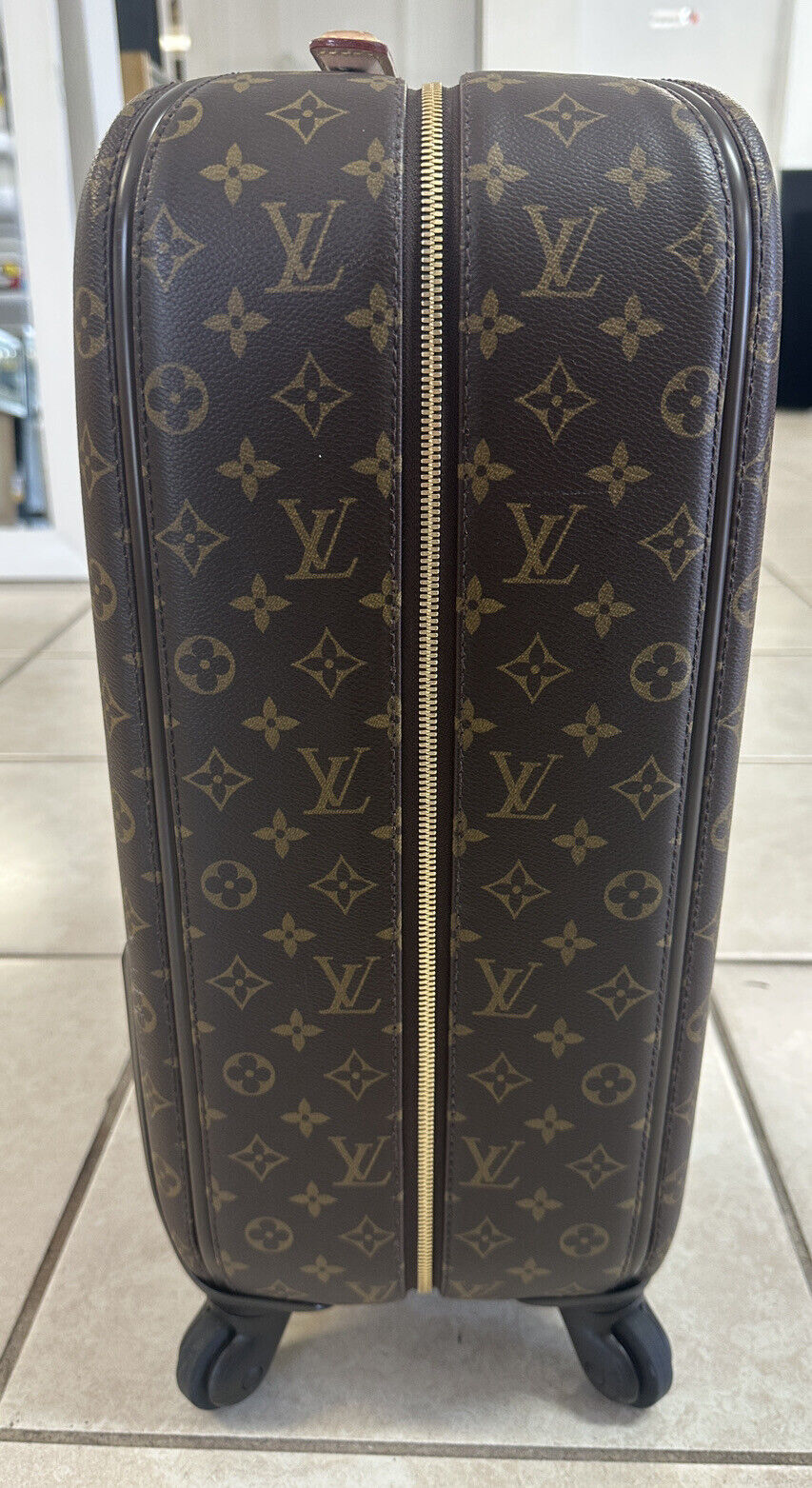 Louis Vuitton Monogram Zephyr 55 Rolling Travel Luggage Bag (Read Description)