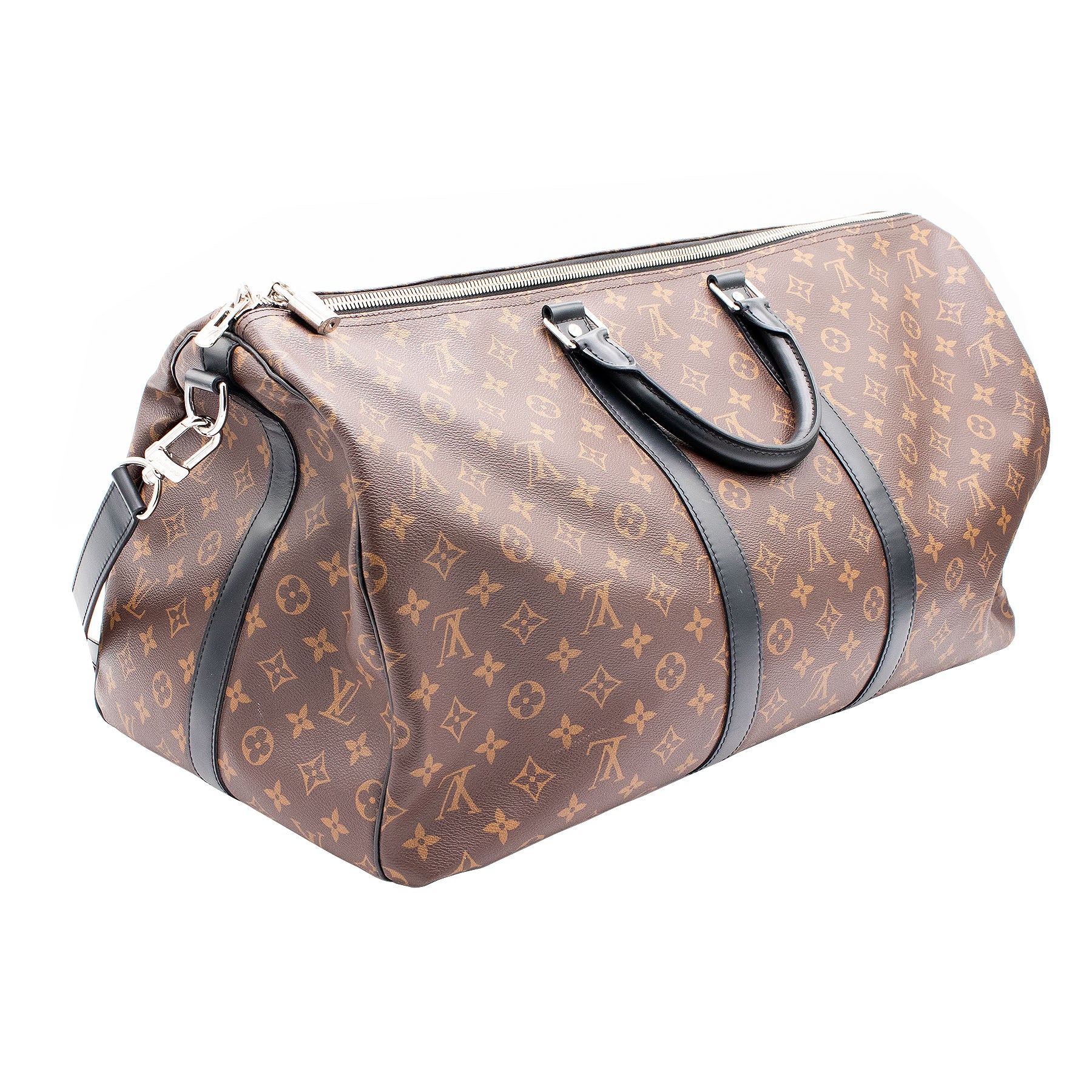 Louis Vuitton Keepall Bandouliere Bag Macassar Monogram Canvas 45