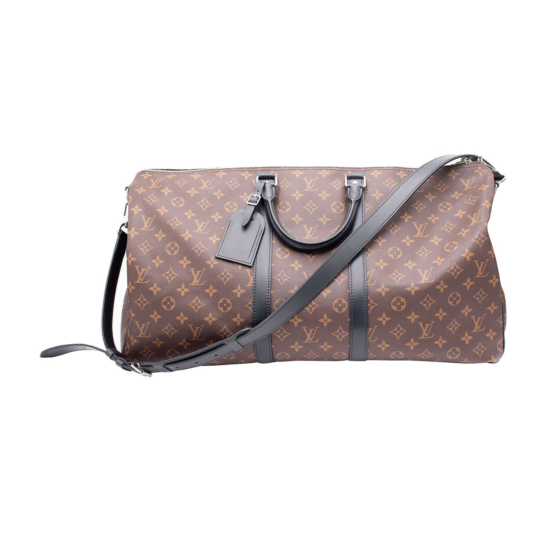 Louis Vuitton Keepall Bandouliere Bag Macassar Monogram Canvas 45