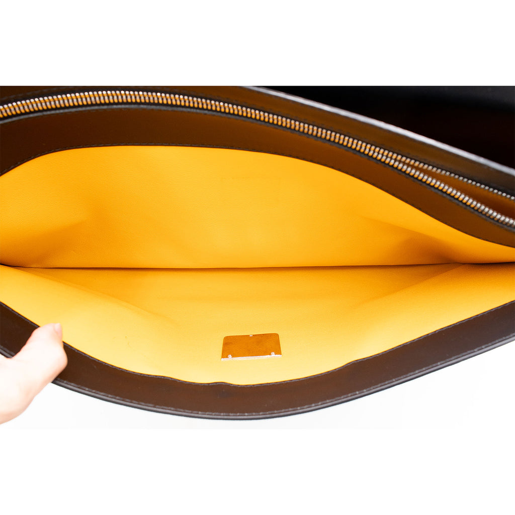 Goyard Black Chypre Deux Soufflets Briefcase Bag