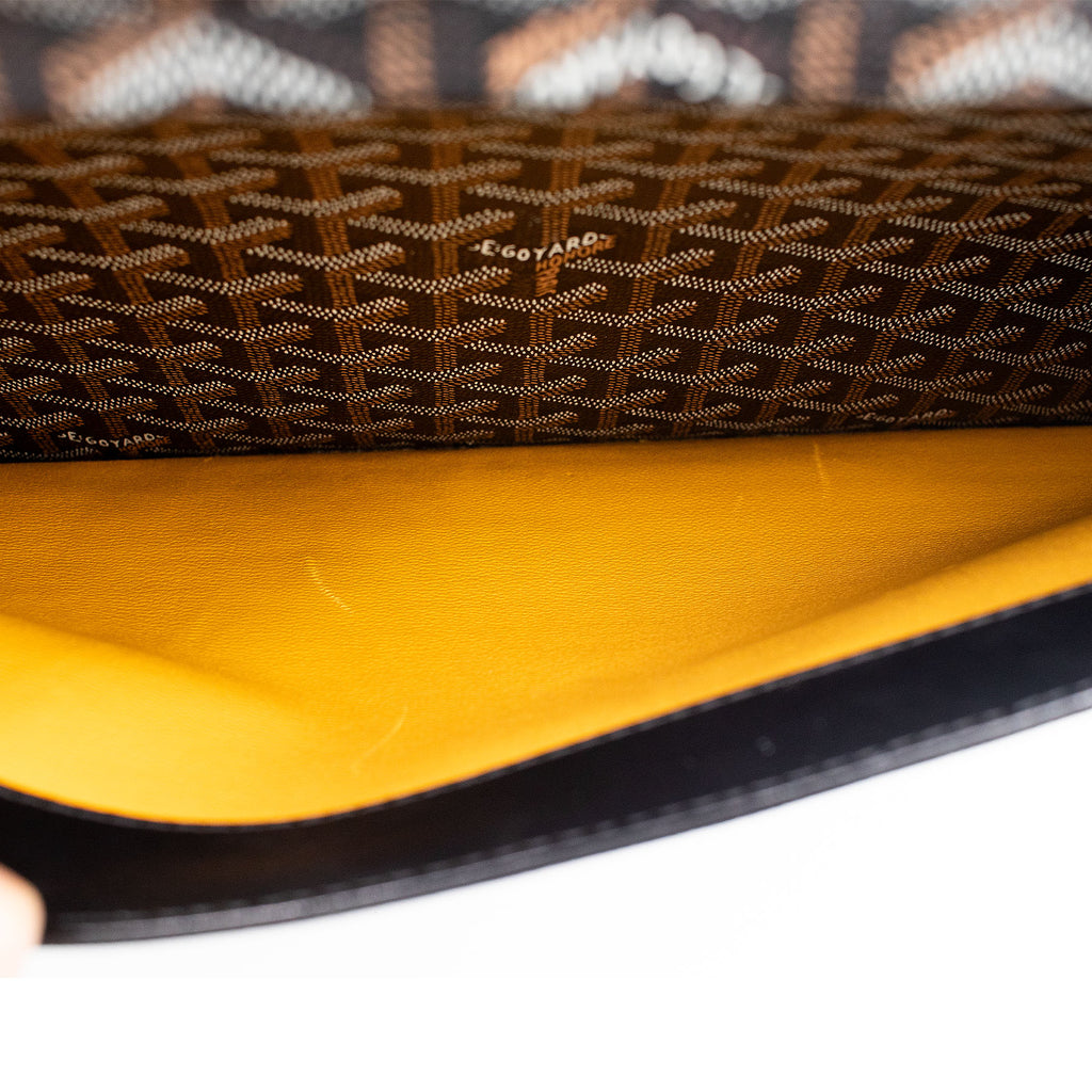 Goyard Black Chypre Deux Soufflets Briefcase Bag