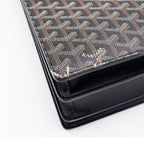 Goyard Black Chypre Deux Soufflets Briefcase Bag