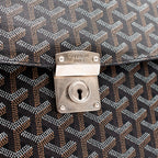 Goyard Black Chypre Deux Soufflets Briefcase Bag