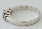 Three Stone Platinum Diamond Ring