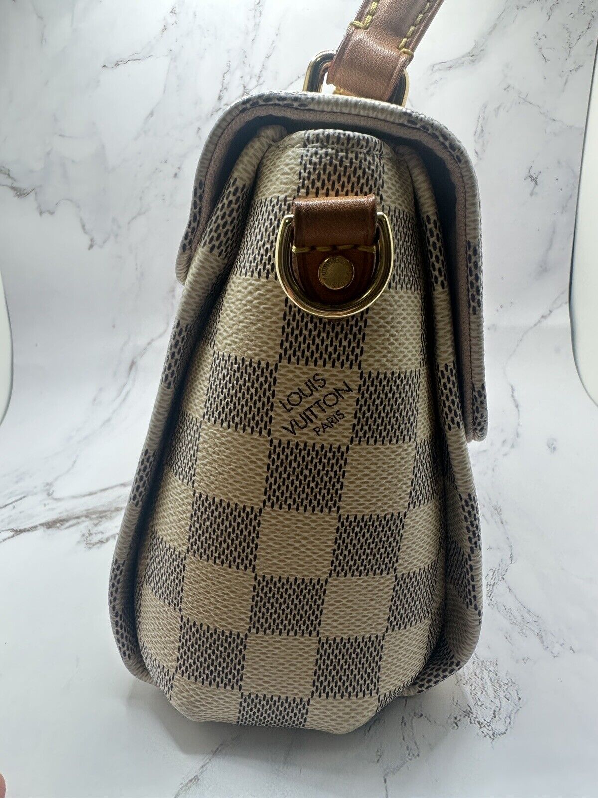 Louis Vuitton Damier Azur Croissete Crossbody Woman’s Handbag