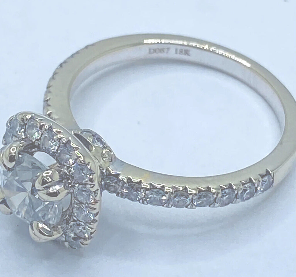 18KT White Gold Diamond Engagement Ring