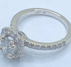 18KT White Gold Diamond Engagement Ring