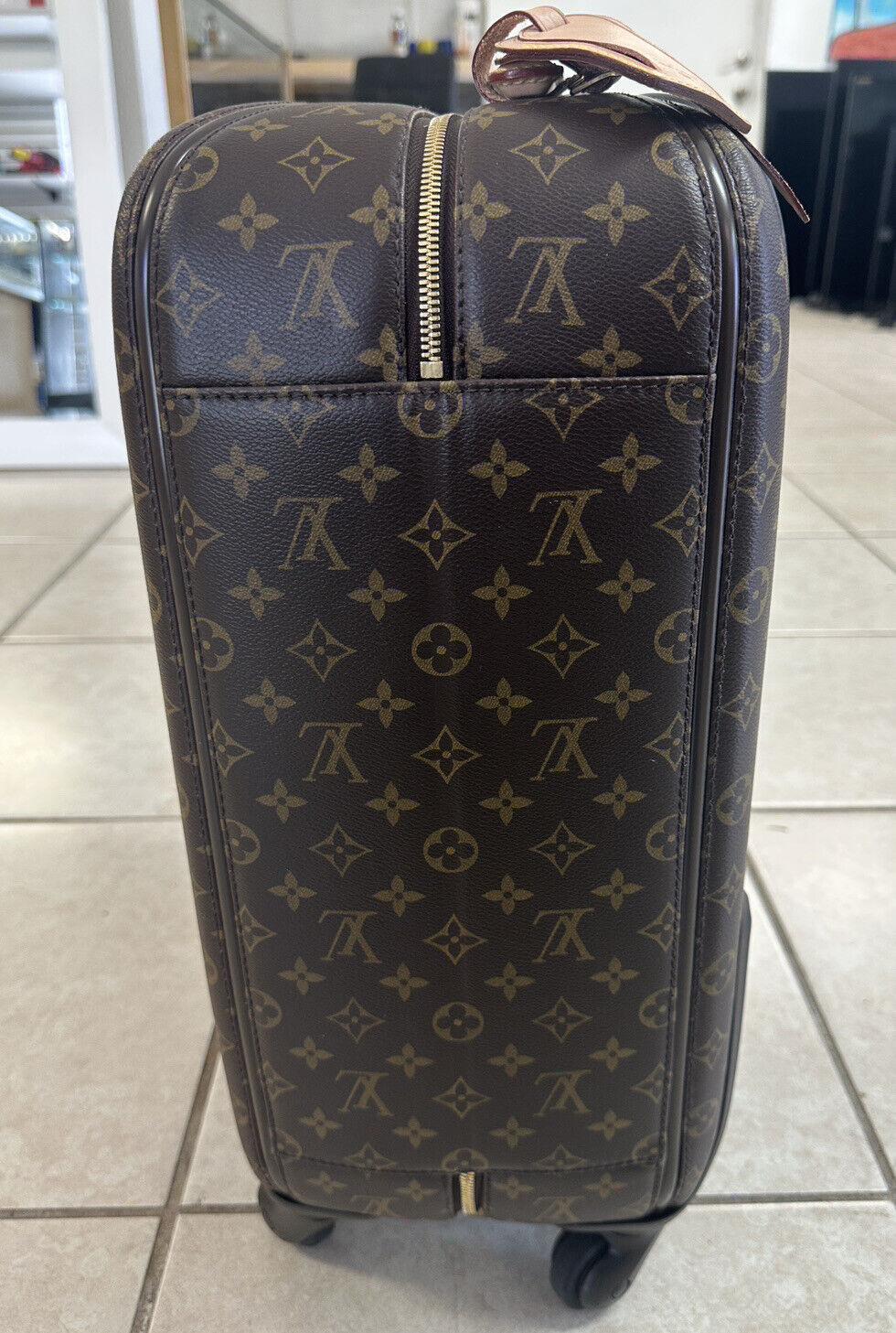 Louis Vuitton Monogram Zephyr 55 Rolling Travel Luggage Bag (Read Description)