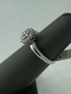 18kt White Gold Diamond Cluster Cocktail Ring