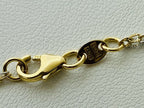 14kt Two Tone Gold Chain With Two Tone Gold Circle Stations