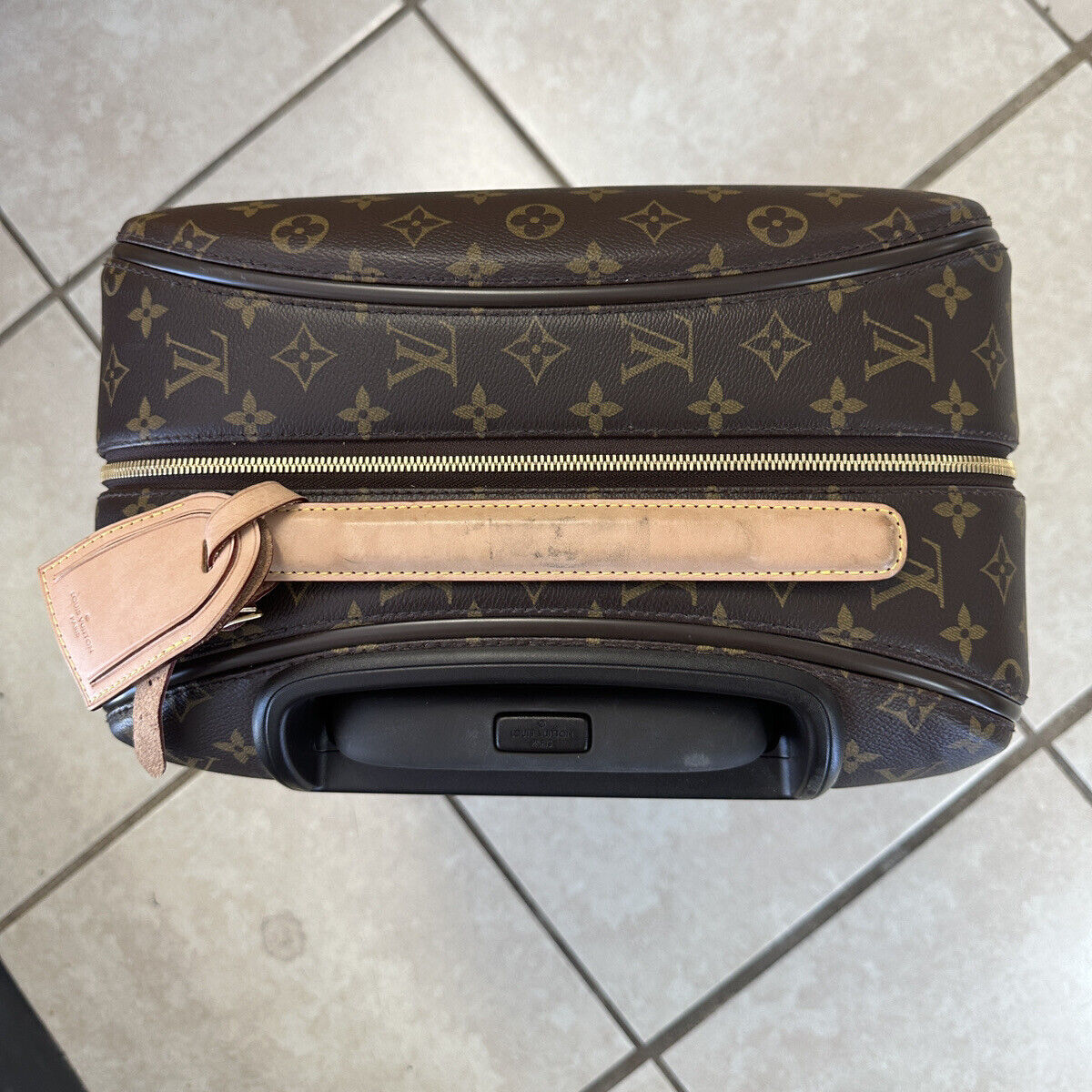 Louis Vuitton Monogram Zephyr 55 Rolling Travel Luggage Bag (Read Description)