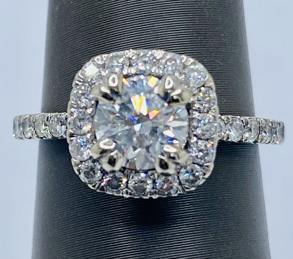 18KT White Gold Diamond Engagement Ring