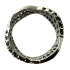 14kt White Gold Diamond Eternity Band Round Brilliant & Baguette Diamond Ring