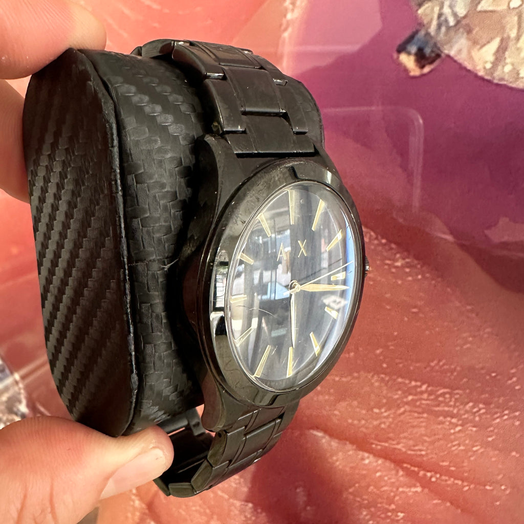 Armani Exchange AX7102 Black Stainless Steel Men's 44mm Watch