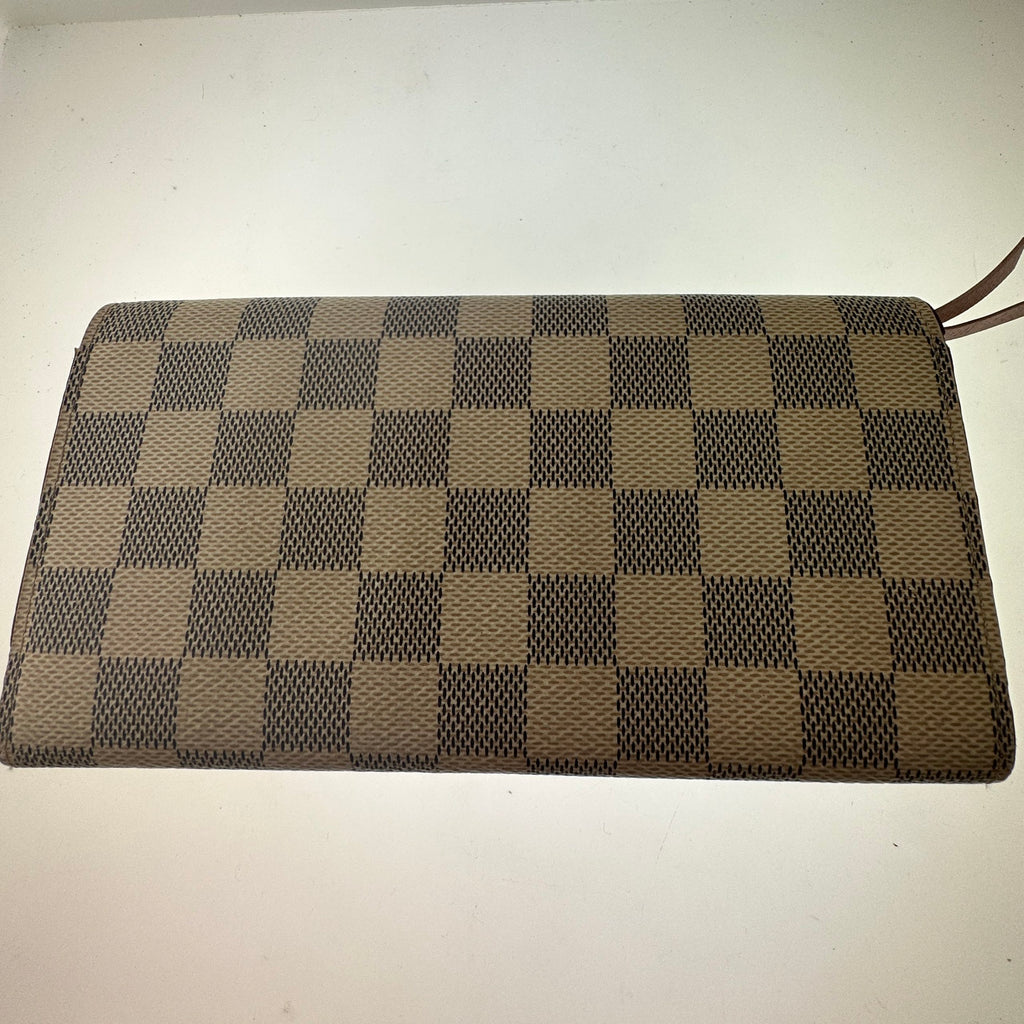 Louis Vuitton Emilie Wallet Damier Azur Canvas w/ Rose Ballerine Pink
