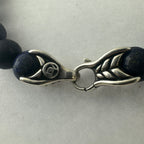 David Yurman 8mm Spiritual Beads Bracelet Sterling Silver w/ Lapis Lazuli 8.5"