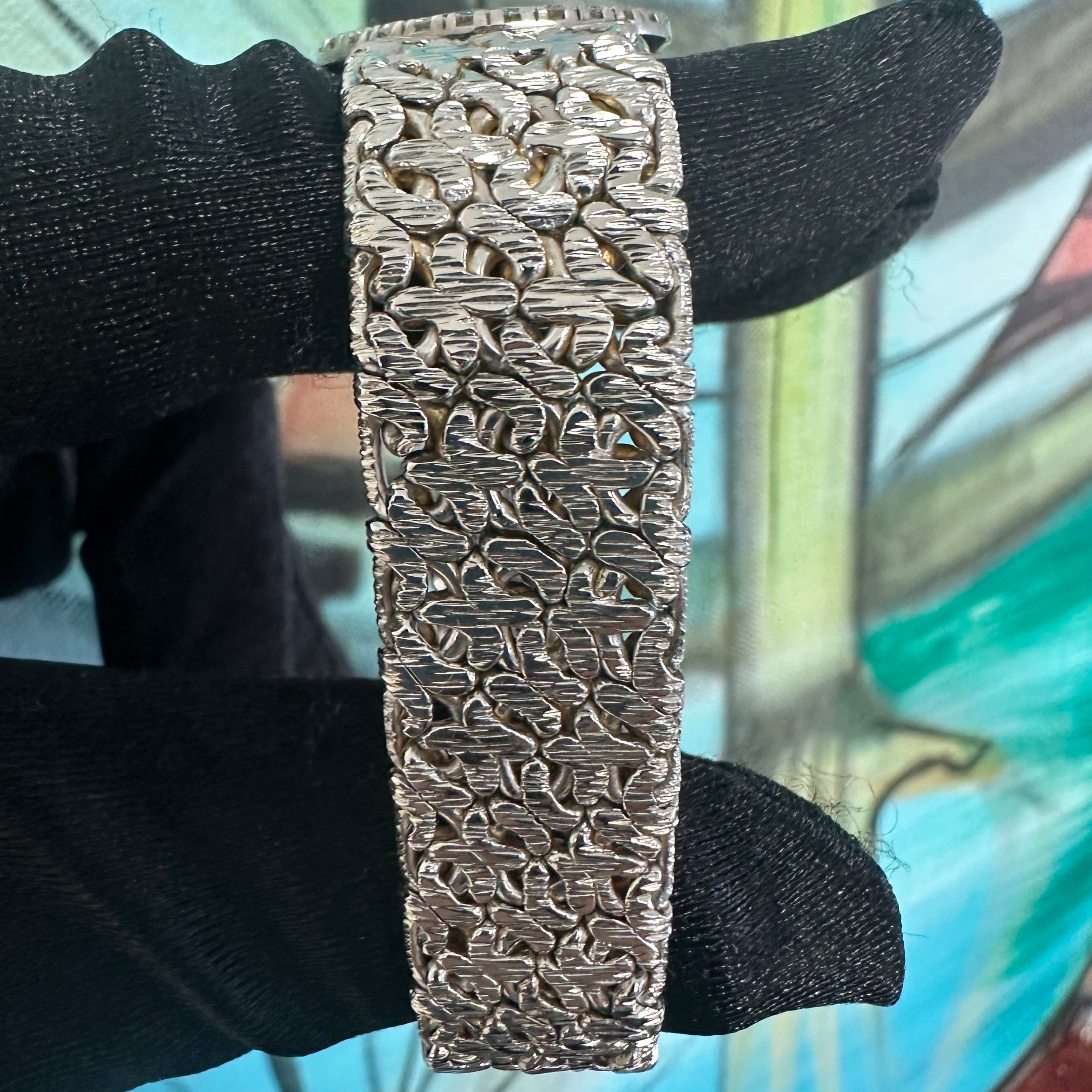 Bueche Girod 18k White Gold Ladies Watch w/ Diamond Bezel