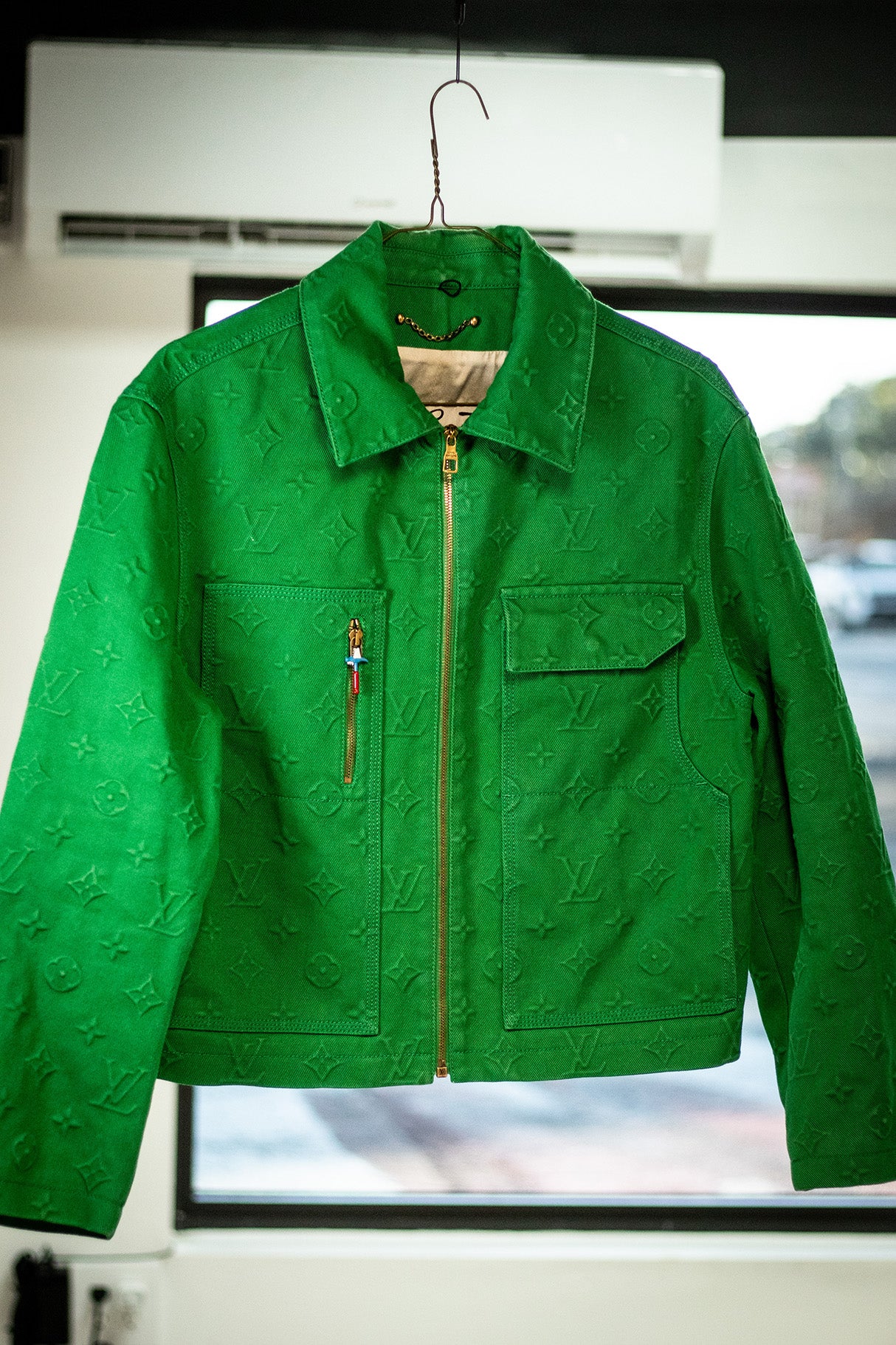 Louis Vuitton Green Monogram Trucker Jacket