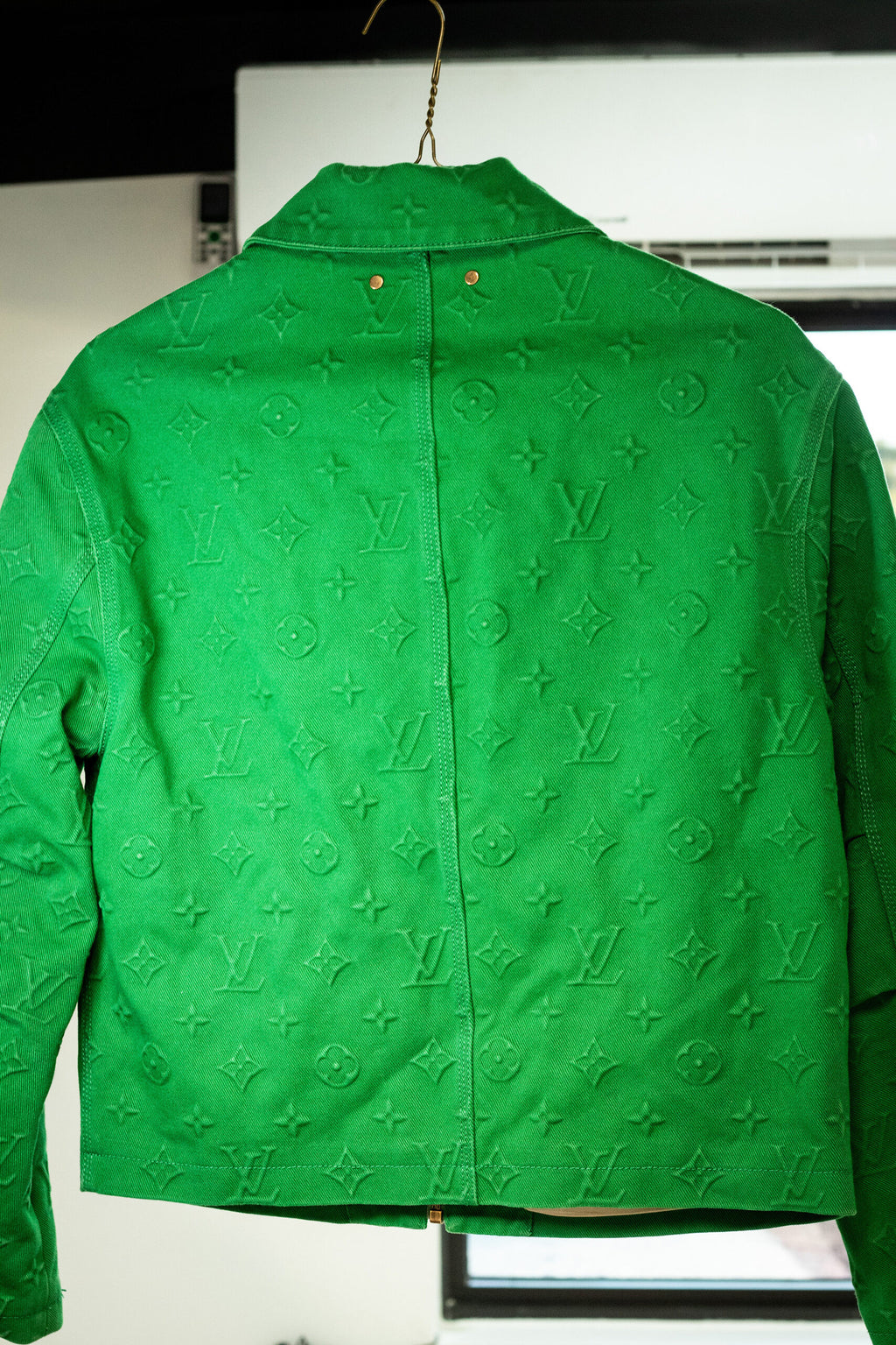 Louis Vuitton Green Monogram Trucker Jacket