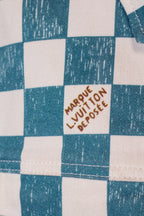 Louis Vuitton Plaid Print Denim Jacket